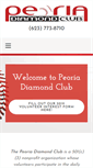 Mobile Screenshot of peoriadiamondclub.org